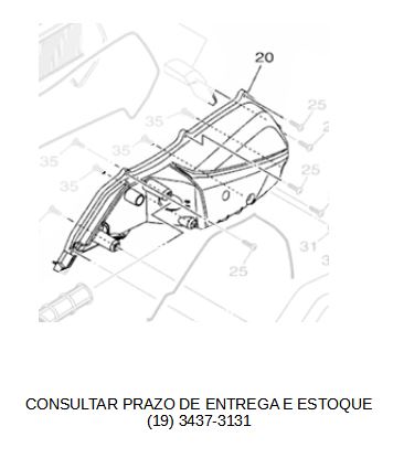TAMPA DA CAIXA DO FILTRO DE AR PARA XMAX 2021 ATE 2023 ORIGINAL YAMAHA (CONSULTAR PRAZO DE ENTREGA E ESTOQUE)