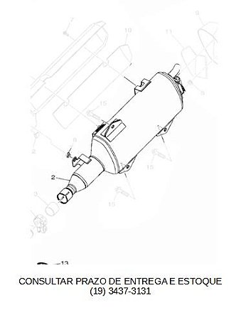 ESCAPAMENTO OU SILENCIADOR PARA XMAX 2021 ATE 2023 ORIGINAL YAMAHA (CONSULTAR PRAZO DE ENTREGA E ESTOQUE)