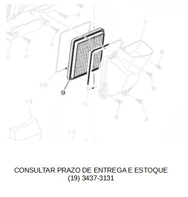 ELEMENTO DO FILTRO CVT PARA XMAX 2021 ATE 2023 ORIGINAL YAMAHA (CONSULTAR PRAZO DE ENTREGA  E ESTOQUE)