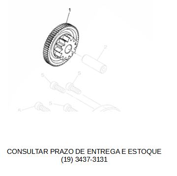 ENGRENAGEM LOUCA 1 DA PARTIDA XMAX 2021 ATE 2023 ORIGINAL YAMAHA (CONSULTAR PRAZO DE ENTREGA E ESTOQUE)