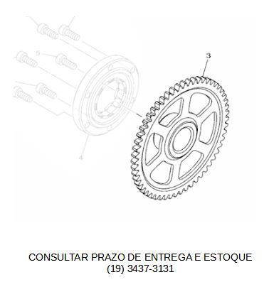 POLIA DA PARTIDA PARA XMAX 2021 ATE 2023 ORIGINAL YAMAHA (CONSULTAR PRAZO DE ENTREGA E ESTOQUE)