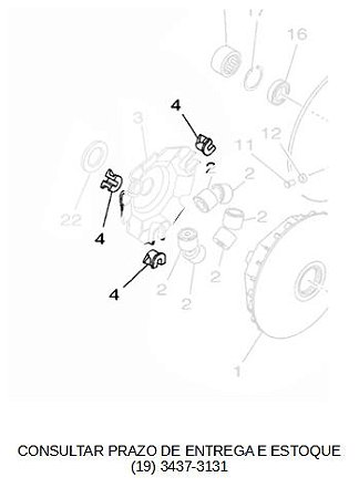 CORREDIÇA DA EMBREAGEM XMAX 2021 ATE 2023 ORIGINAL YAMAHA (CONSULTAR PRAZO DE ENTREGA E ESTOQUE)