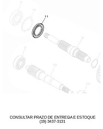 RETENTOR DO EIXO SECUNDARIO DA XMAX 2021 ATE 2023 ORIGINAL YAMAHA (CONSULTAR PRAZO DE ENTREGA E ESTOQUE)