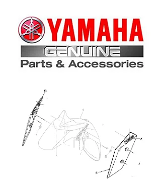 FIXADOR DO PARALAMA DIANTEIRO  X-MAX 2023 ORIGINAL YAMAHA (CONSULTAR PRAZO DE ENTREGA E ESTOQUE)