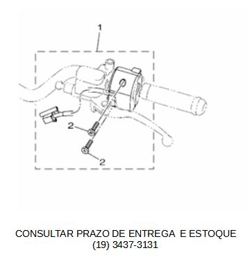 INTERRUPTOR DO GUIDÃO ESQUERDO/DIREITO  PARA NMAX 160 2017 ATE 2020 ORIGINAL YAMAHA (CONSULTAR PRAZO DE ENTREGA E ESTOQUE)