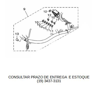 CHICOTE DE FIOS CONJUNTO PARA NMAX 160 2017 ATE 2019 ORIGINAL YAMAHA (CONSULTAR PRAZO DE ENTREGA E ESTOQUE)