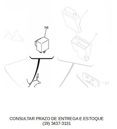 RELE DO PISCA PARA NMAX 160 2017 ATE 2020 ORIGINAL YAMAHA (CONSULTAR PRAZO DE ENTREGA E ESTOQUE)