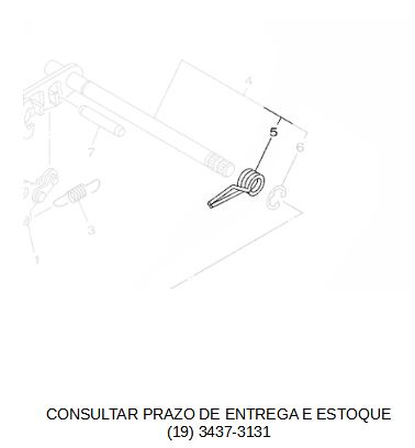 MOLA DO CAMBIO PARA FZ 15 2023 E 2024 ORIGINAL YAMAHA (CONSULTAR PRAZO DE ENTREGA E ESTOQUE)