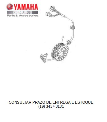 ESTATOR CONJUNTO PARA FZ 25 2018 ATE 2024/ XTZ250 LANDER 2016 EM DIANTE E XTZ250 NOVA LANDER ABS 2020 E 2021 ORIGINAL YAMAHA (CONSULTAR PRAZO DE ENTREGA E ESTOQUE)