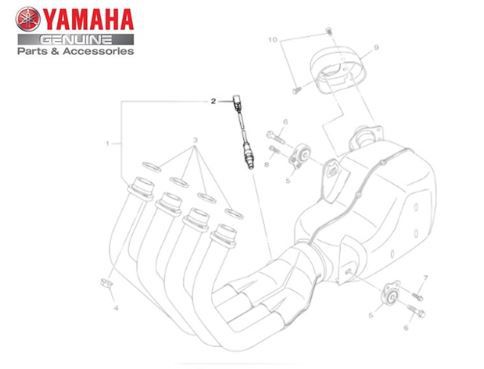 SENSOR DO TUBO DE ESCAPE PARA XJ6 F E XJ6 N ORIGINAL YAMAHA