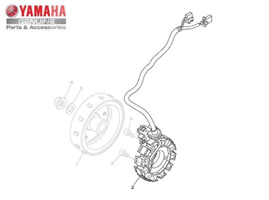 ESTATOR CONJUNTO PARA YAMAHA NEO 125 UBS 2016 A 2019 ORIGINAL YAMAHA