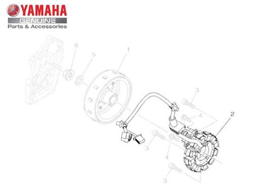 ESTATOR CONJUNTO PARA NMAX 160 ATÉ 2020 ORIGINAL YAMAHA