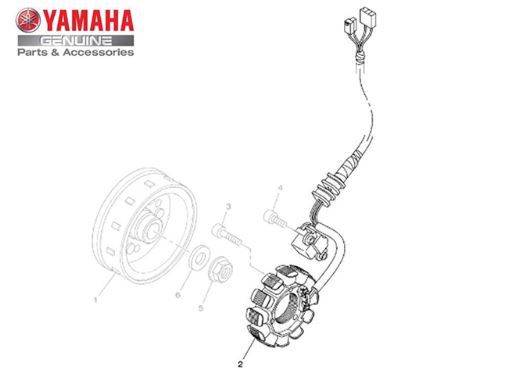 ESTATOR CONJUNTO PARA XTZ 150 CROSSER 2015 E 2016 ORIGINAL YAMAHA