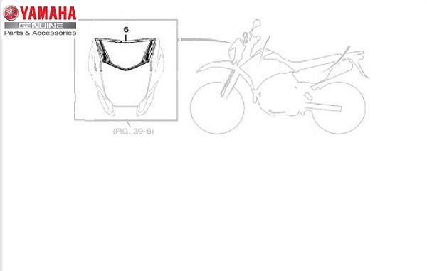 GRAFICO DA CARENAGEM DO FAROL PARA XTZ250 LANDER ORIGINAL YAMAHA