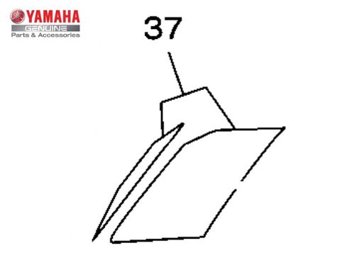 GRÁFICO DA TOMADA DE AR DIREITA YS FAZER 150 2016 ORIGINAL ORIGINAL YAMAHA