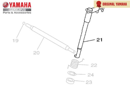 ALAVANCA IMPULSORA PARA YBR FACTOR DE 2009 Á 2015 ORIGINAL YAMAHA