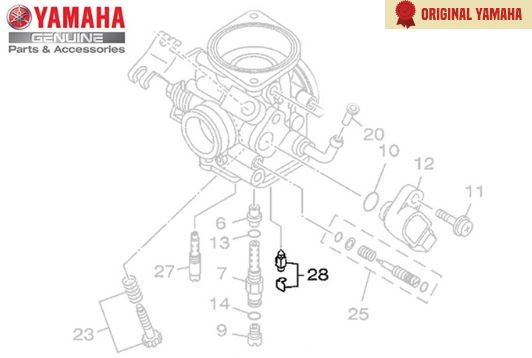 AGULHA DO CARBURADOR ORIGINAL YAMAHA ( APLICAÇÃO NAS MOTOS ABAIXO ) (*CONSULTAR ESTOQUE E PRAZO DE ENTREGA*)