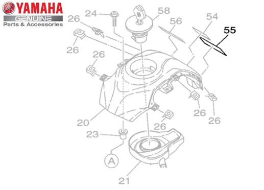 ETIQUETA DE ADVERTÊNCIA PARA CROSSER 150, FACTOR YBR, FAZER 150 E FACTOR 150 ORIGINAL YAMAHA