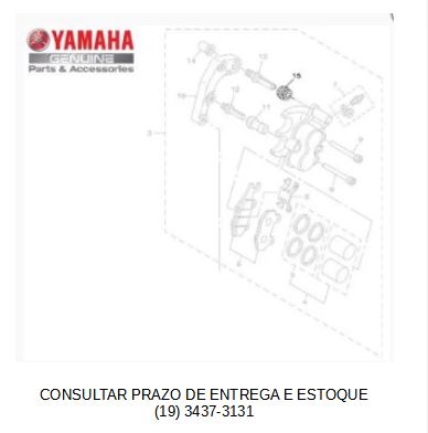 CAPA DA PINÇA DE FREIO PARA FAZER 250/FZ 25 /TÉNÉRÉ XTZ 250 DE 2011 Á 2016  ORIGINAL YAMAHA (CONSULTAR PRAZO DE ENTREGA E ESTOQUE)
