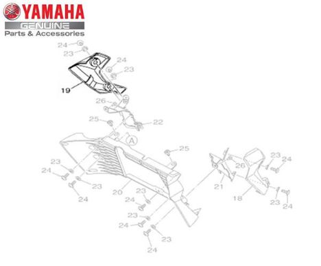 GUIA DE AR DIREITO DO RADIADOR PARA MT-03 ORIGINAL YAMAHA