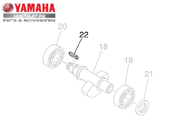 CHAVETA RETA DO BALANCEIRO DA XT660R ORIGINAL YAMAHA