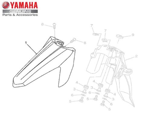 PARALAMA DIANTEIRO PARA CRYPTON 115 ORIGINAL YAMAHA