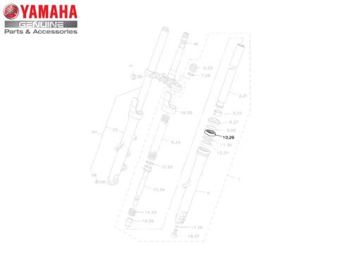 RENTENTOR DE OLEO DO GARFO ( RETENTOR DE BENGALA ) PARA FAZER 250 2007 A 2011 ORIGINAL YAMAHA