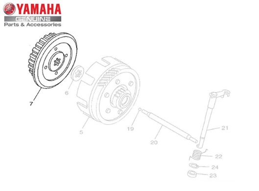 CUBO DA EMBREAGEM PARA YBR FACTOR , XTZ 125 E TTR 125 ORIGINAL YAMAHA