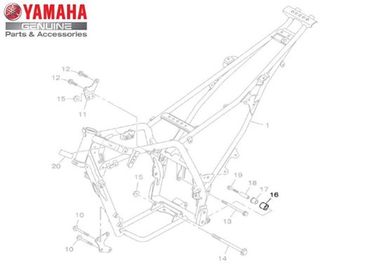 TENSIONADOR ( ROLDANA ) DA CORRENTE PARA CROSSER 150, LANDER 250, TENERE 250 E XT660 ORIGINAL YAMAHA