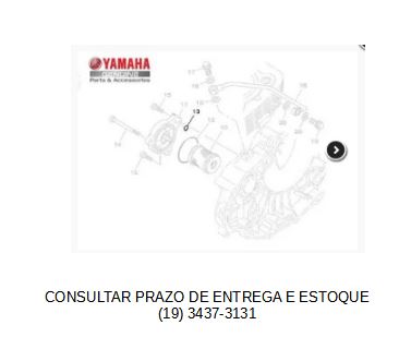 ANEL DE BORRACHA DO PARAFUSO DA TAMPA DE OLEO DA FAZER 250 ; TENERE E LANDER ORIGINAL YAMAHA (CONSULTAR PRAZO DE ENTREGA E ESTOQUE)