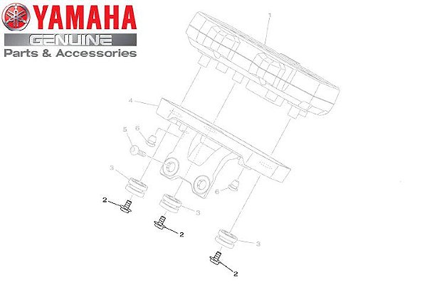 PARAFUSO BLINDADO DE ROSCA SOBERBA ( M5 ) PAINEL MT 07 ORIGINAL YAMAHA