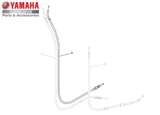 CABO DO ACELERADOR 2 PARA XJ6-F ORIGINAL YAMAHA