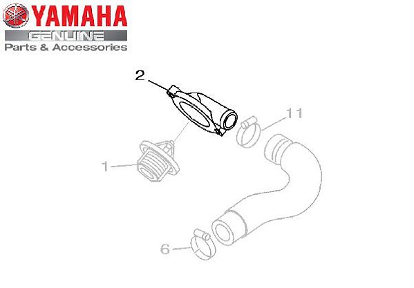 TAMPA DO TERMOSTATO PARA XJ6 N e F ORIGINAL YAMAHA