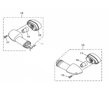 PISCA TRASEIRO - XTZ LANDER 250 2020 A 2024 ORIGINAL YAMAHA (CONSULTAR PRAZO DE ENTREGA E ESTOQUE)