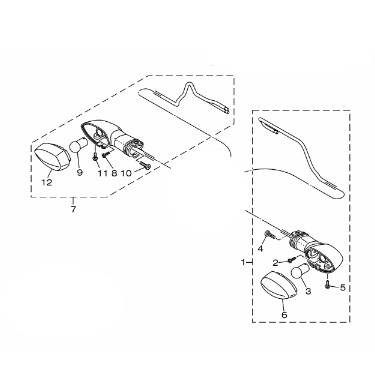 PISCA DIANTEIRO - XTZ LANDER 250 2025 A 2026 ORIGINAL YAMAHA (CONSULTAR PRAZO DE ENTREGA E ESTOQUE)
