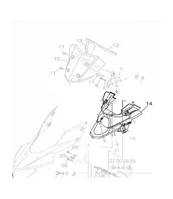 TAMPA DO FAROL XTZ LANDER 250 2025 E 2026 ORIGINAL YAMAHA (CONSULTAR PRAZO DE ENTREGA E ESTOQUE)