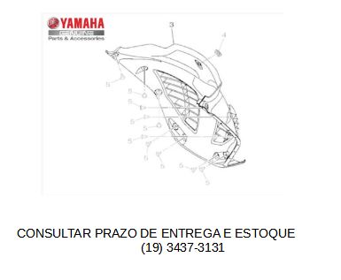 PARALAMA INTERNO NMAX 160 2021 ATE 2024 ORIGINAL YAMAHA (CONSULTAR PRAZO DE ENTREGA E ESTOQUE)