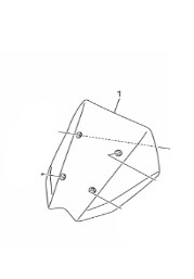 PARABRISA PARA NMAX 2025 ATE 2026 ORIGINAL YAMAHA (CONSULTAR PRAZO DE ENTREGA E ESTOQUE)
