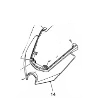 CAPA FRONTAL OU CARENAGEM FRONTAL PARA NMAX 160 2025 2026 ORIGINAL YAMAHA (*CONSULTAR ESTOQUE E PRAZO DE ENTREGA*)