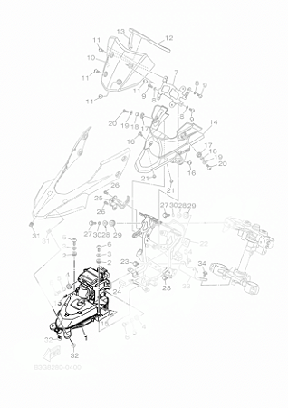 FAROL COMPLETO -LANDER CONNECTED 2026-ORIGINAL YAMAHA