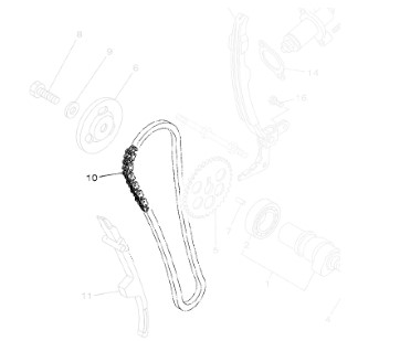 CORRENTE DE COMANDO NOVA FAZER 250 2011 ORIGINAL YAMAHA