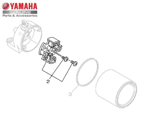 JOGO DE ESCOVAS DO MOTOR DE PARTIDA PARA YZF-R3 E MT-03 ORIGINAL YAMAHA