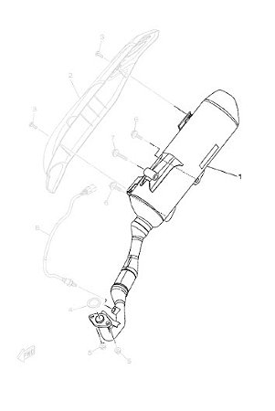 ESCAPAMENTO PARA AEROX-ORIGINAL YAMAHA