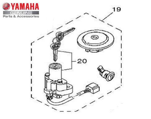 CONJUNTO DE TRAVAS PARA FAZER 250 2007 A 2010 ORIGINAL YAMAHA