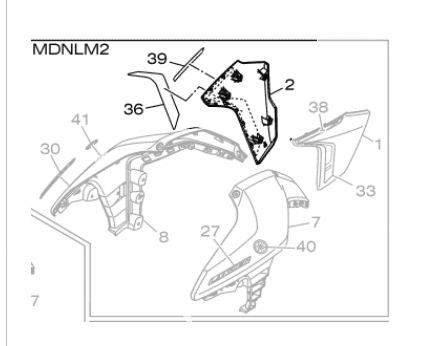 ABA TANQUE E ADESIVOS LANDER VERDE 2026 LADO DIREITO-ORIGINAL YAMAHA