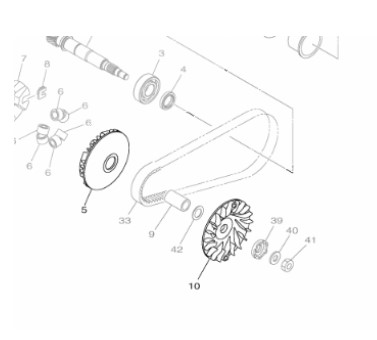ROLDANAS PARA FLUO 125 2023- ORIGINAL YAMAHA
