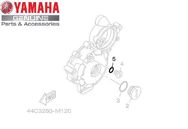 ANEL DE BORRACHA DO SINCRONIZADO MENOR DA FAZER 250 TENERE 250 LANDER ORIGINAL YAMAHA