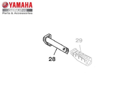 ESTRIBO TRASEIRO DIREITO PARA LANDER 250, XTZ 125, YBR E TÉNÉRÉ 250 ORIGINAL YAMAHA