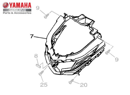 PROTETOR DE PERNA PARA NEO 125 UBS 2016 E 2021 ORIGINAL YAMAHA