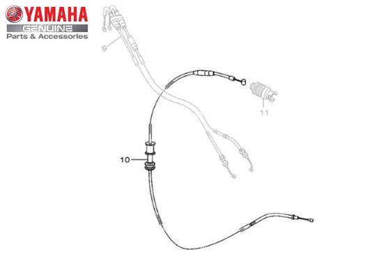 CABO DE EMBREAGEM PARA XTZ 250 TÉNÉRÉ 2016 E 2019 ORIGINAL